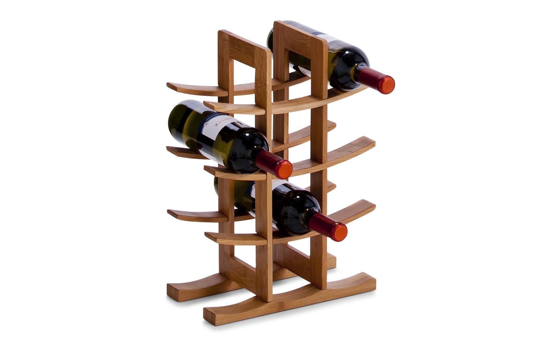 Weinregal für 12 Flaschen, Braun - MEGART