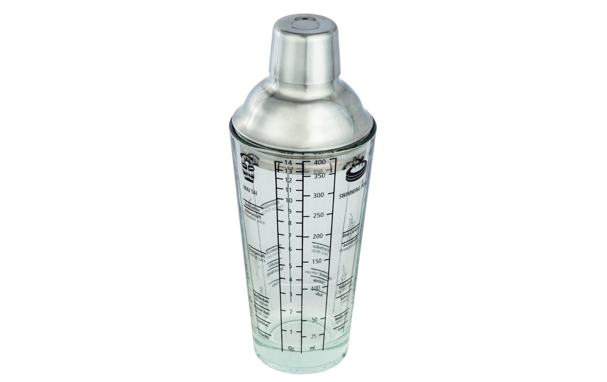 Drink Mixer Cocktail - Shaker 0.4 l, Transparent - MEGART