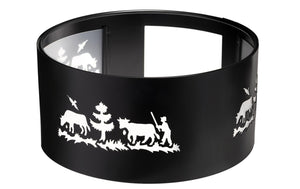 Fondue - Rechaud Windschutz Alpes XL Schwarz - MEGART