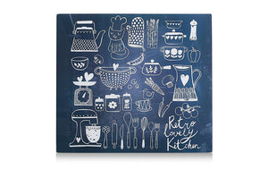 Placca coprifornello Lovely Kitchen Nera