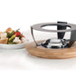 Fondue - Rechaud Bamboo Anthrazit/Hellbraun/Silber - MEGART
