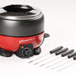 Fleischfondue - Set 1000G 7 Teile, Rot/Schwarz - MEGART