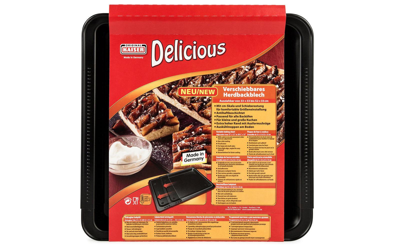 Herdbackblech Delicious 33 - 52 cm verstellbar - MEGART