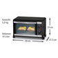 Forno 20.BG 950 10 l, nero