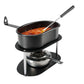 Käsefondue - Set Gamelle 4 Teile, Schwarz - MEGART