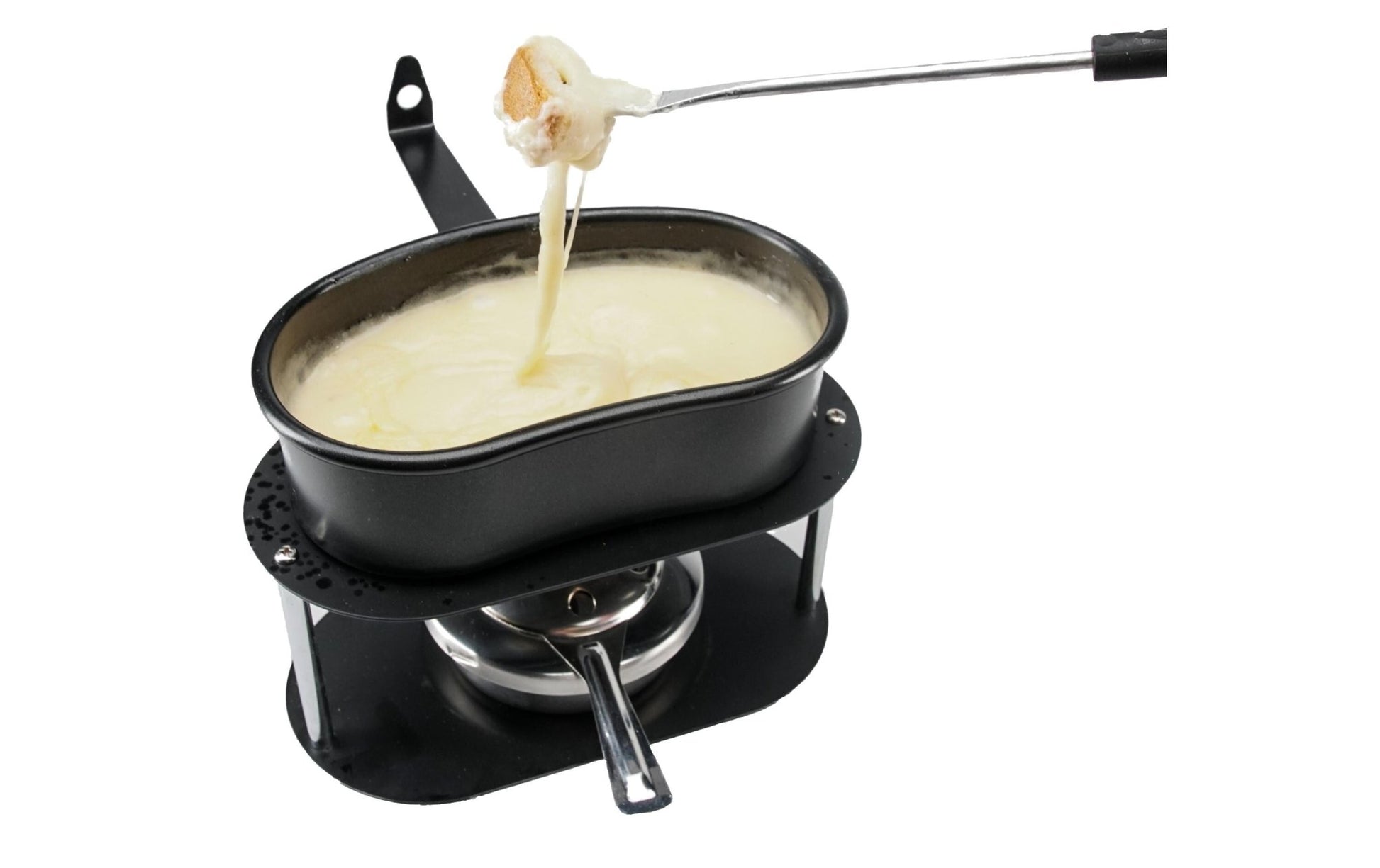 Käsefondue - Set Gamelle 4 Teile, Schwarz - MEGART