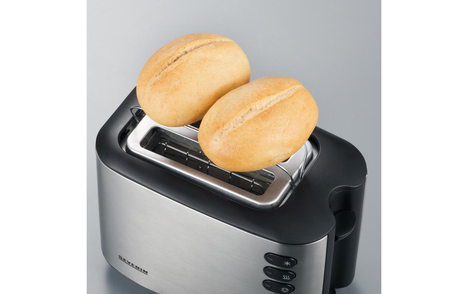 Toaster AT 2514 Schwarz/Silber - MEGART