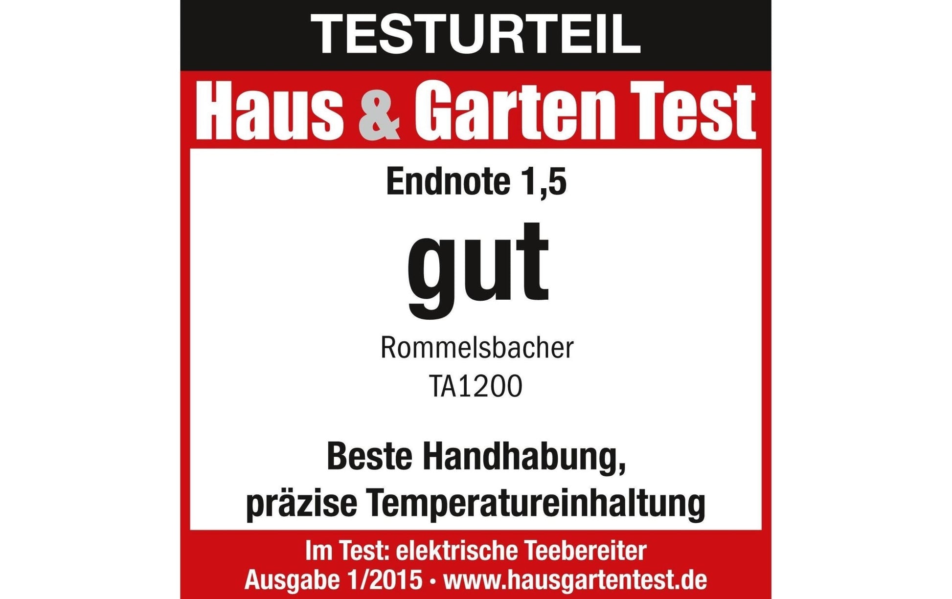 Tee - und Wasserkocher TA 1200 Schwarz - MEGART
