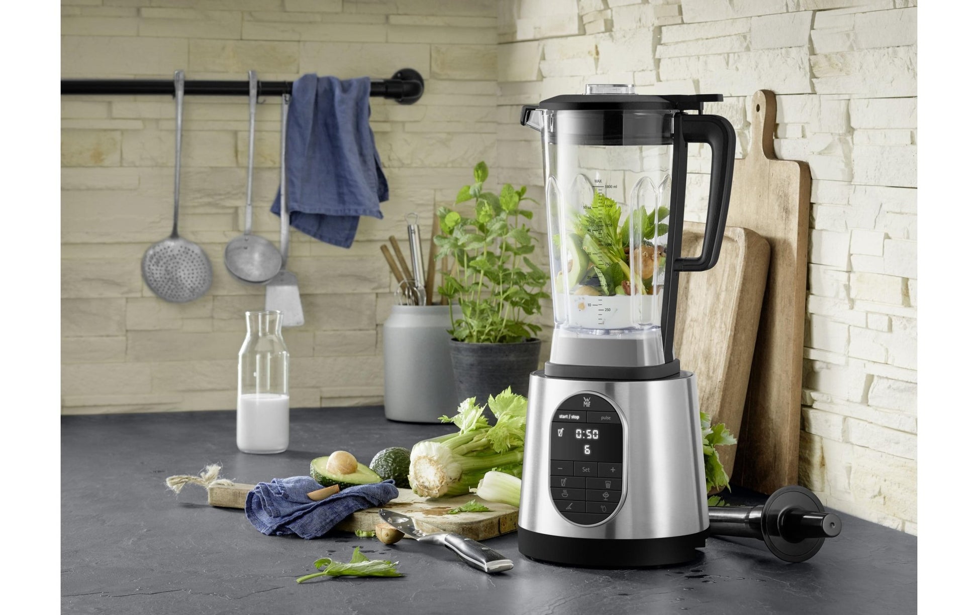 Standmixer Kult Pro Schwarz/Silber - MEGART