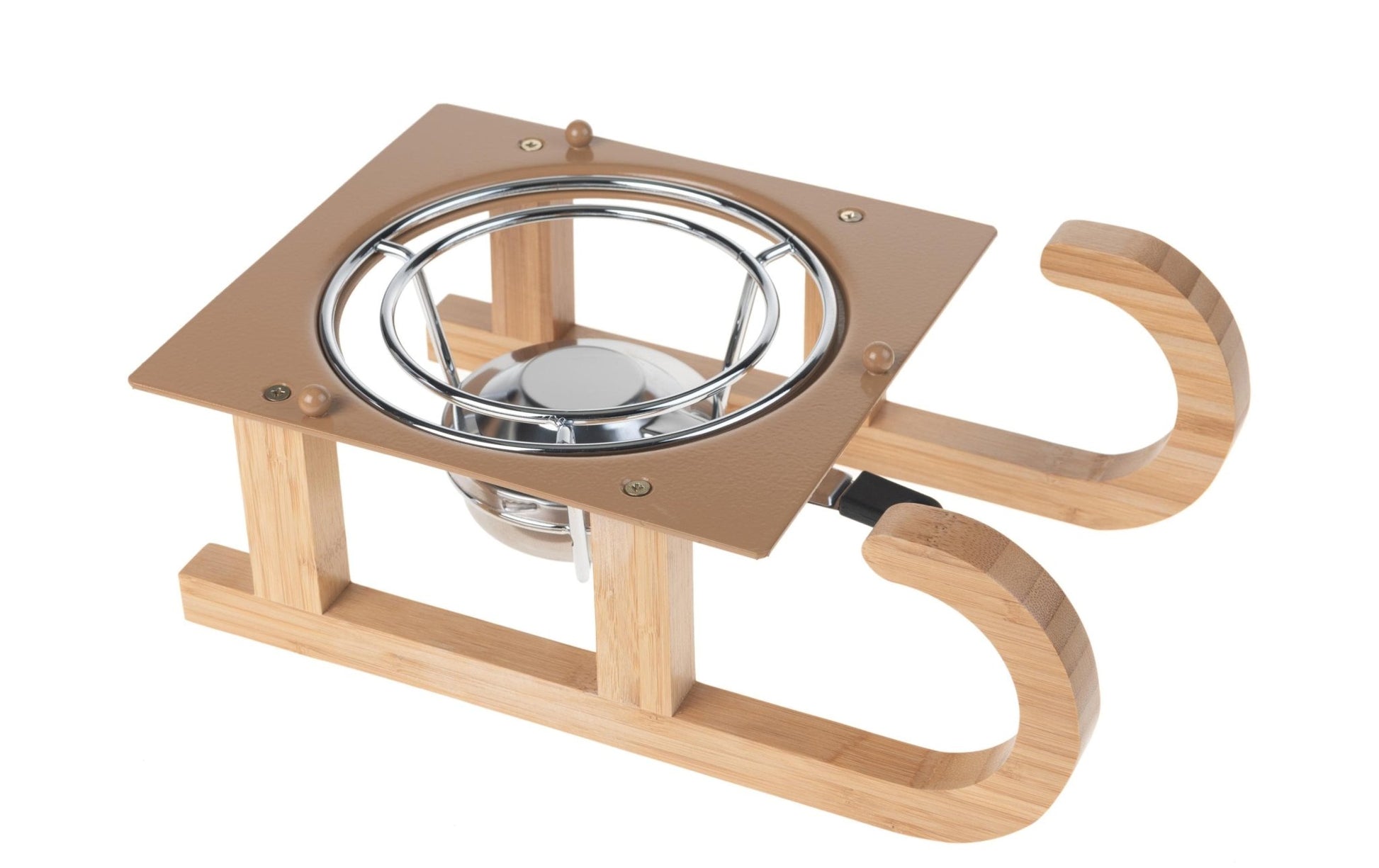 Käsefondue - Set Schlitten 9 Teile, Schwarz - MEGART