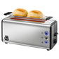 Toaster Onyx Duplex Silber