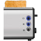 Toaster Onyx Duplex Silber