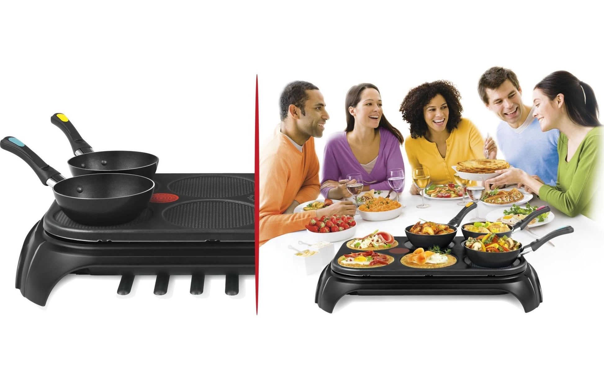 Wok 2in1 Crêpe für 6 Personen - MEGART