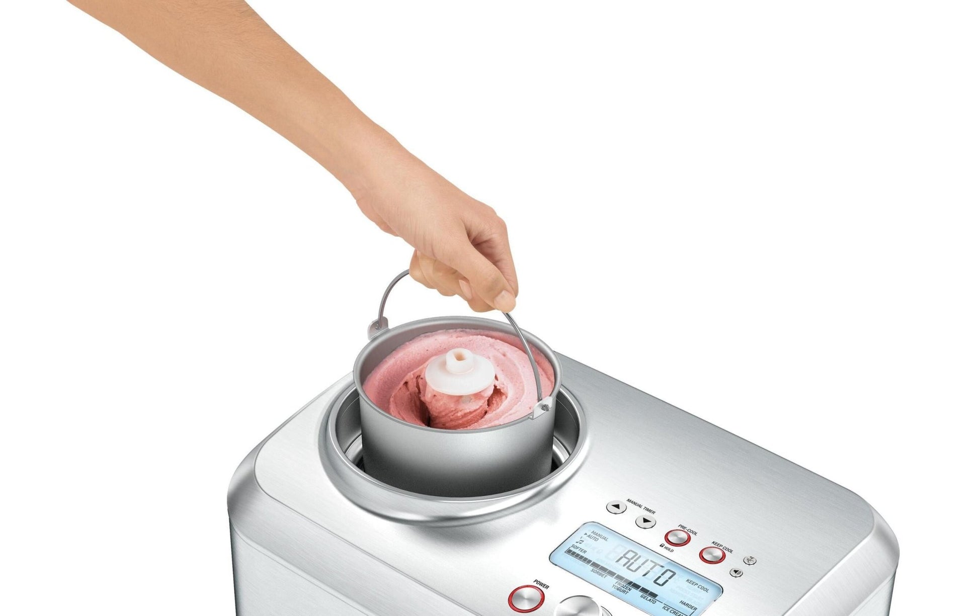 Glacemaschine Smart Scoop 1 l, Silber - MEGART