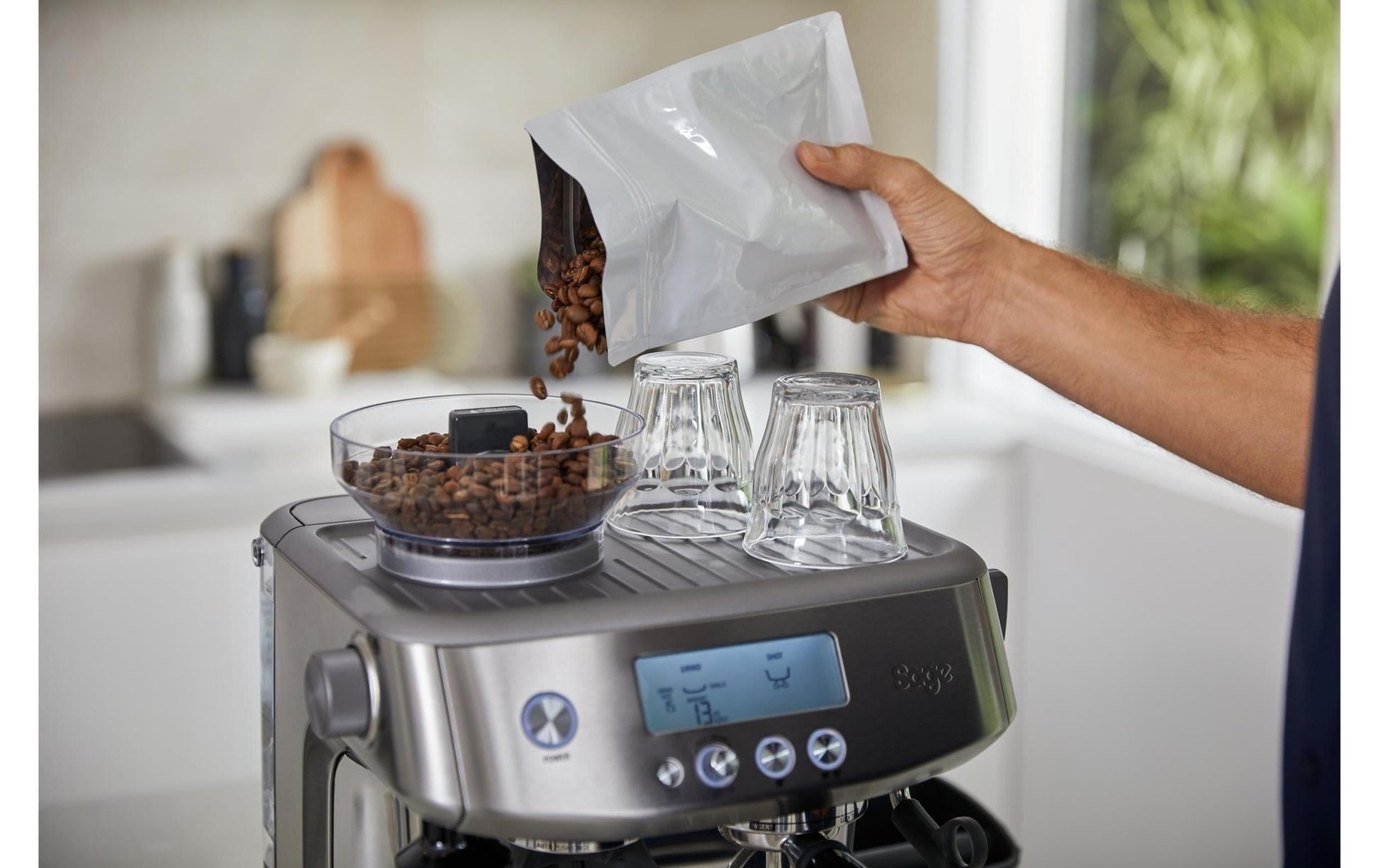 Siebträgermaschine Barista Pro Silber - MEGART