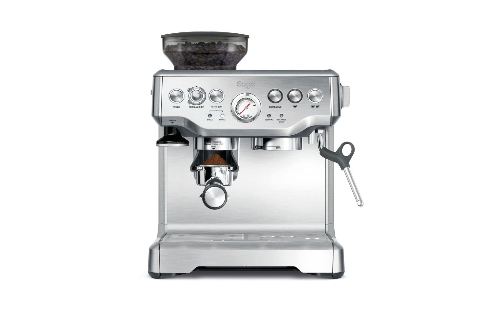 Siebträgermaschine Barista Express Silber - MEGART