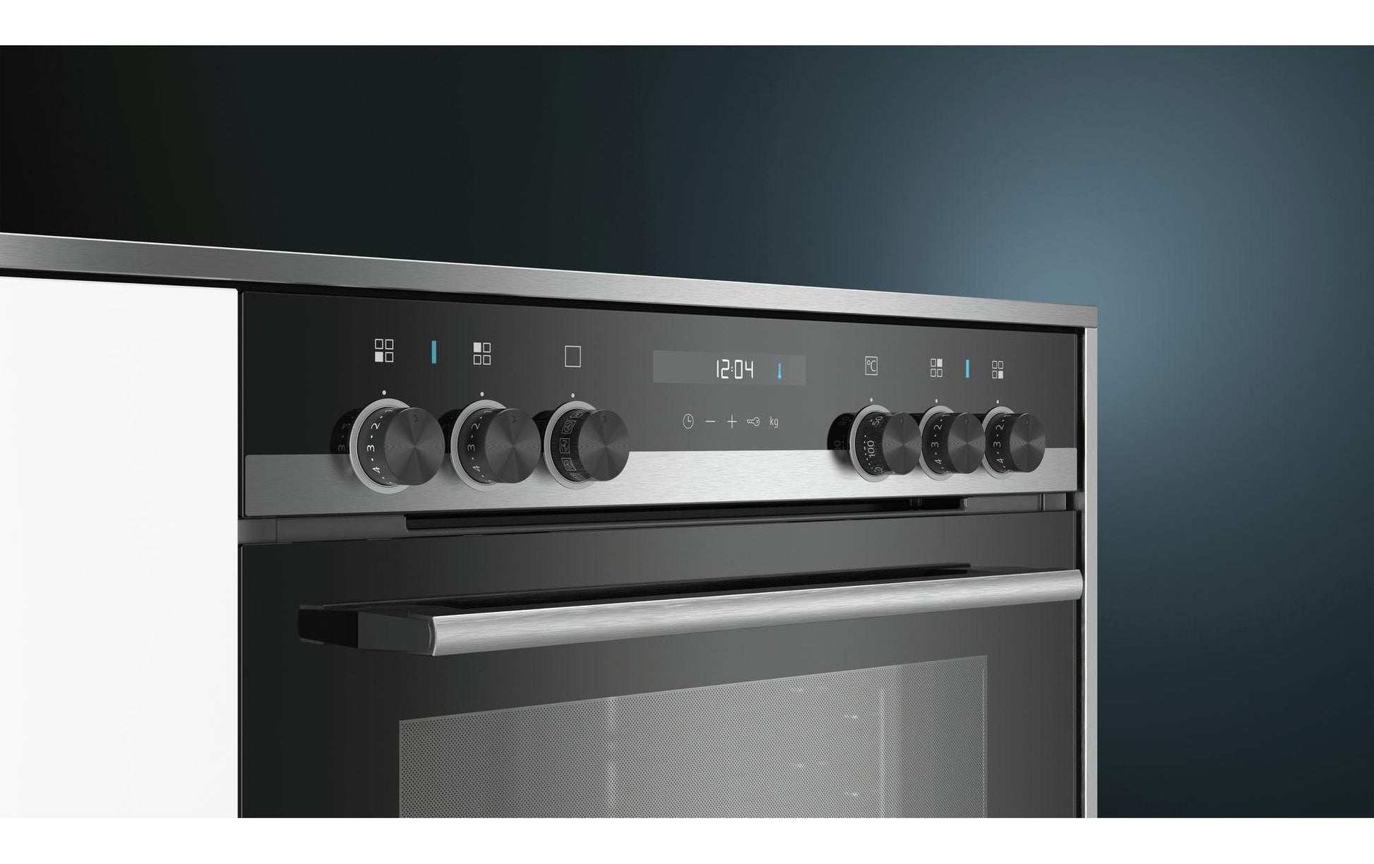Einbauherd HE517ABS0C EU 60, Schwarz/Silber - MEGART