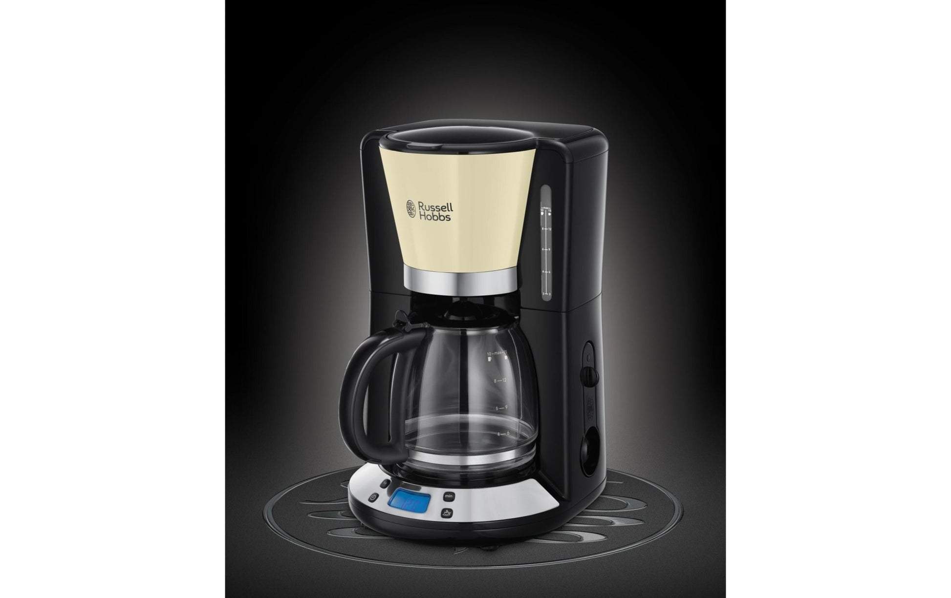 Filterkaffeemaschine Colours Plus Crème/Schwarz - MEGART