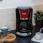 Filterkaffeemaschine Colours Plus Rot/Schwarz - MEGART