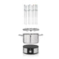 Fleischfondue - Set LONO Fondue 10 Teile, Silber - MEGART