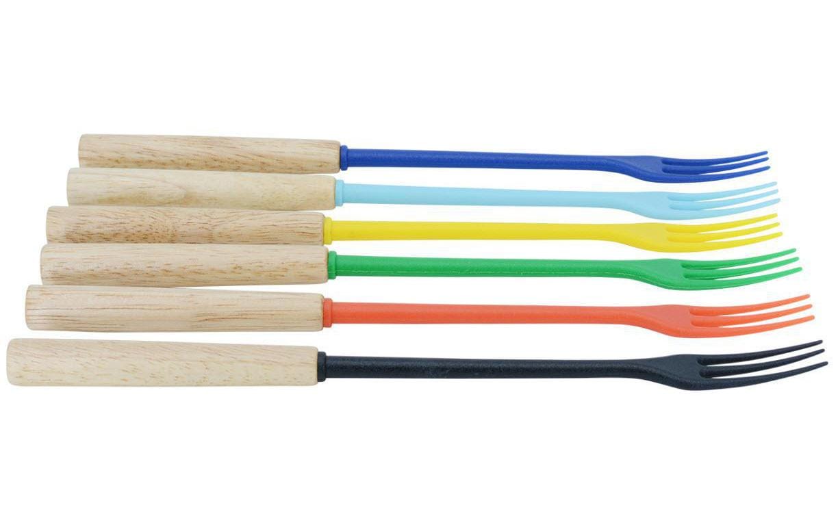 Käsefonduegabel Protect Wood Colors 6 Personen - MEGART