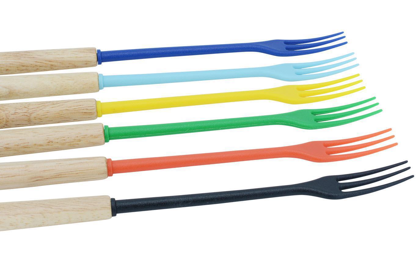 Käsefonduegabel Protect Wood Colors 6 Personen - MEGART