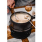 Käsefondue-Set Medium Pure 9 Teile, Schwarz