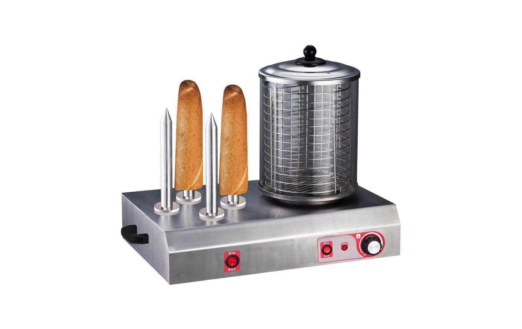 Hot Dog Maschine mit 4 Spiessen - MEGART