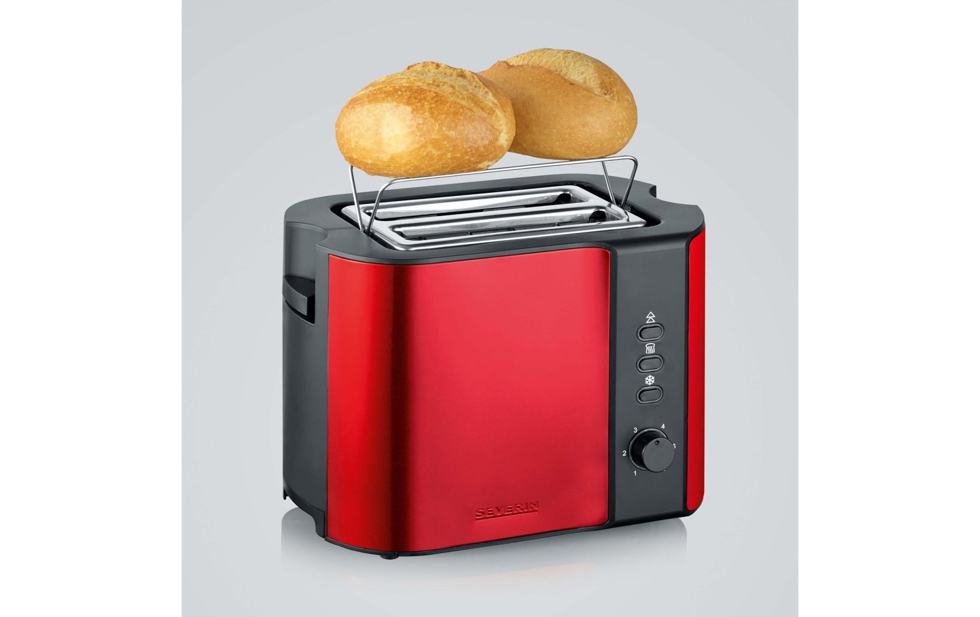 Toaster AT 2217 Rot/Schwarz - MEGART