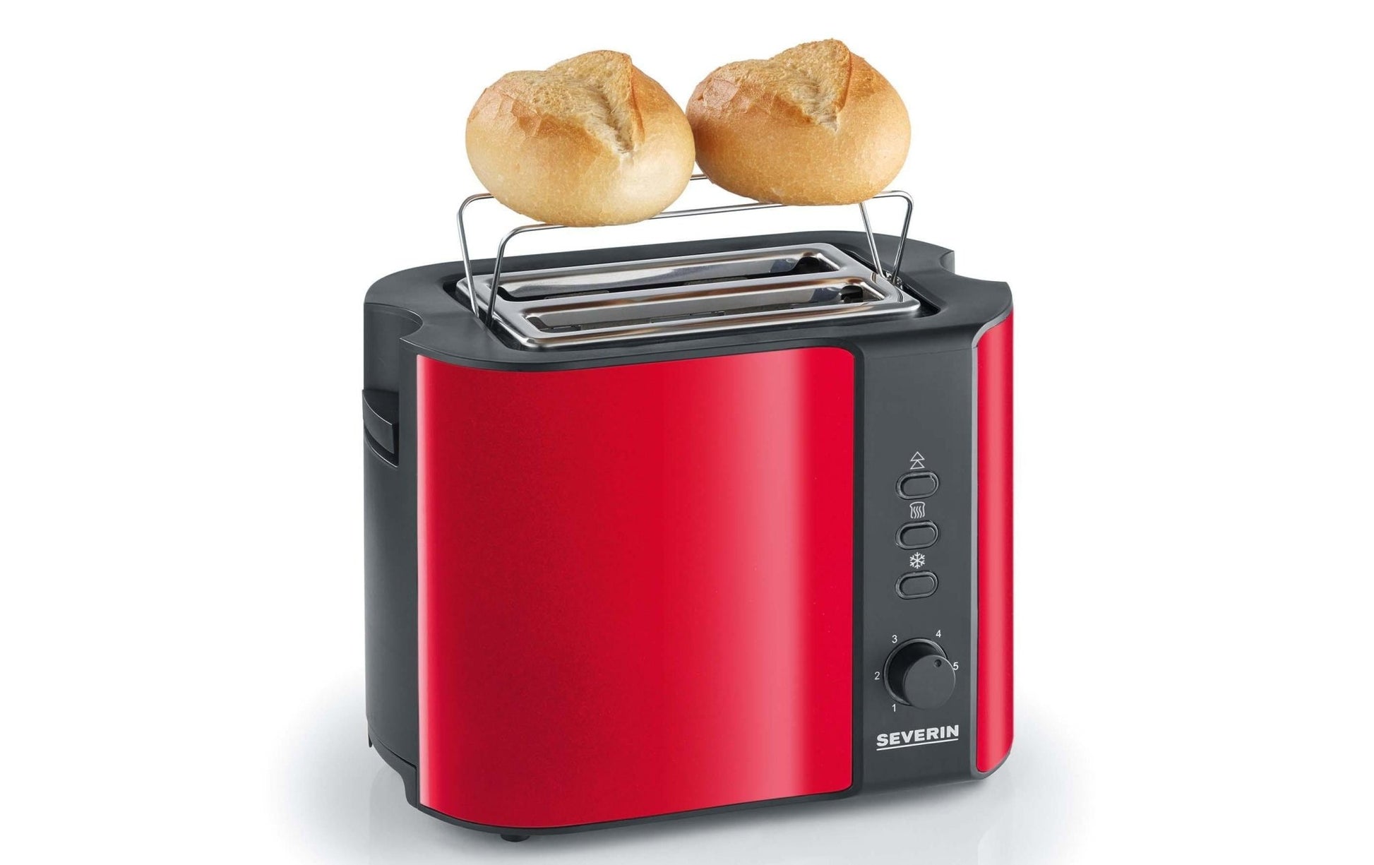 Toaster AT 2217 Rot/Schwarz - MEGART