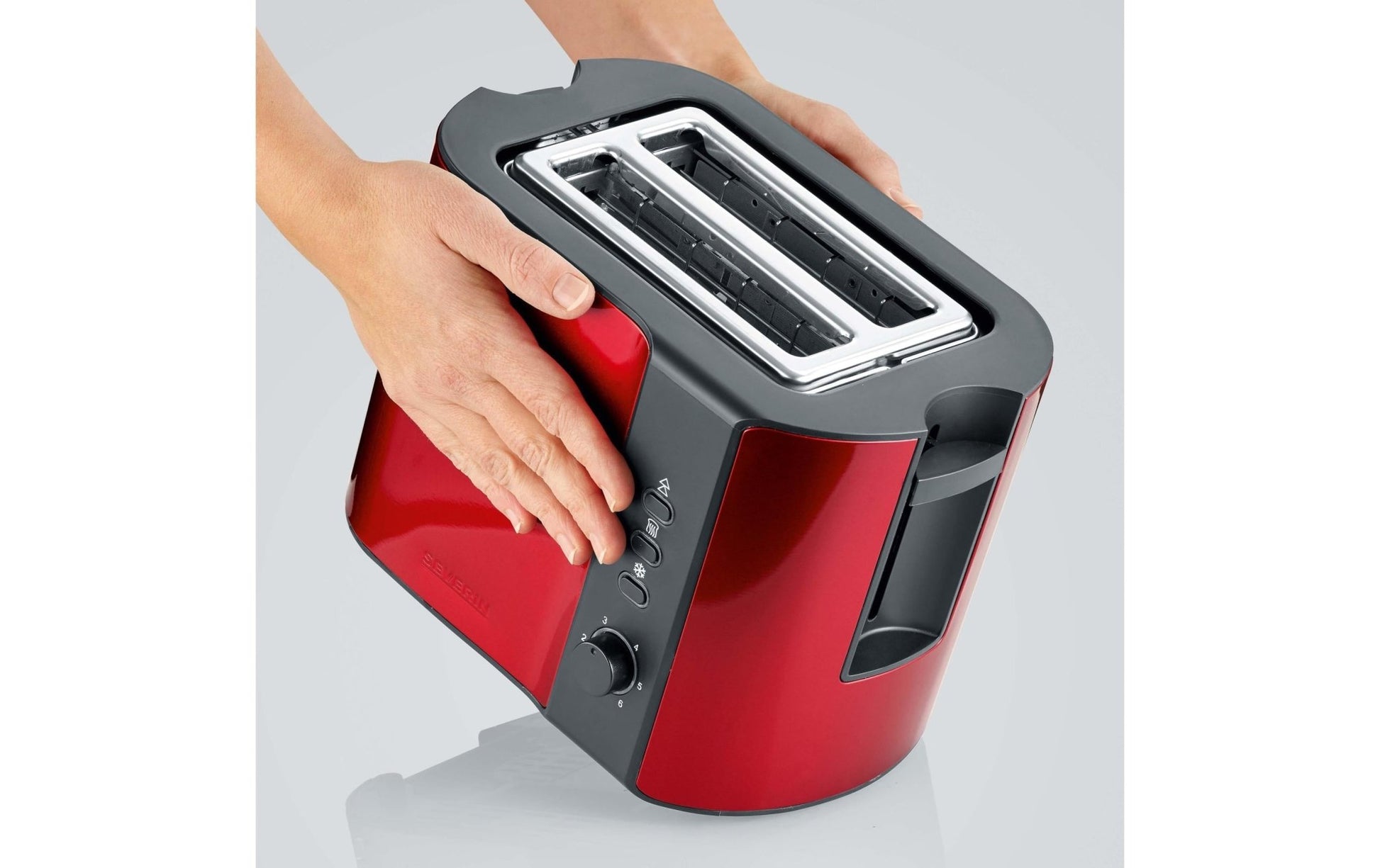 Toaster AT 2217 Rot/Schwarz - MEGART