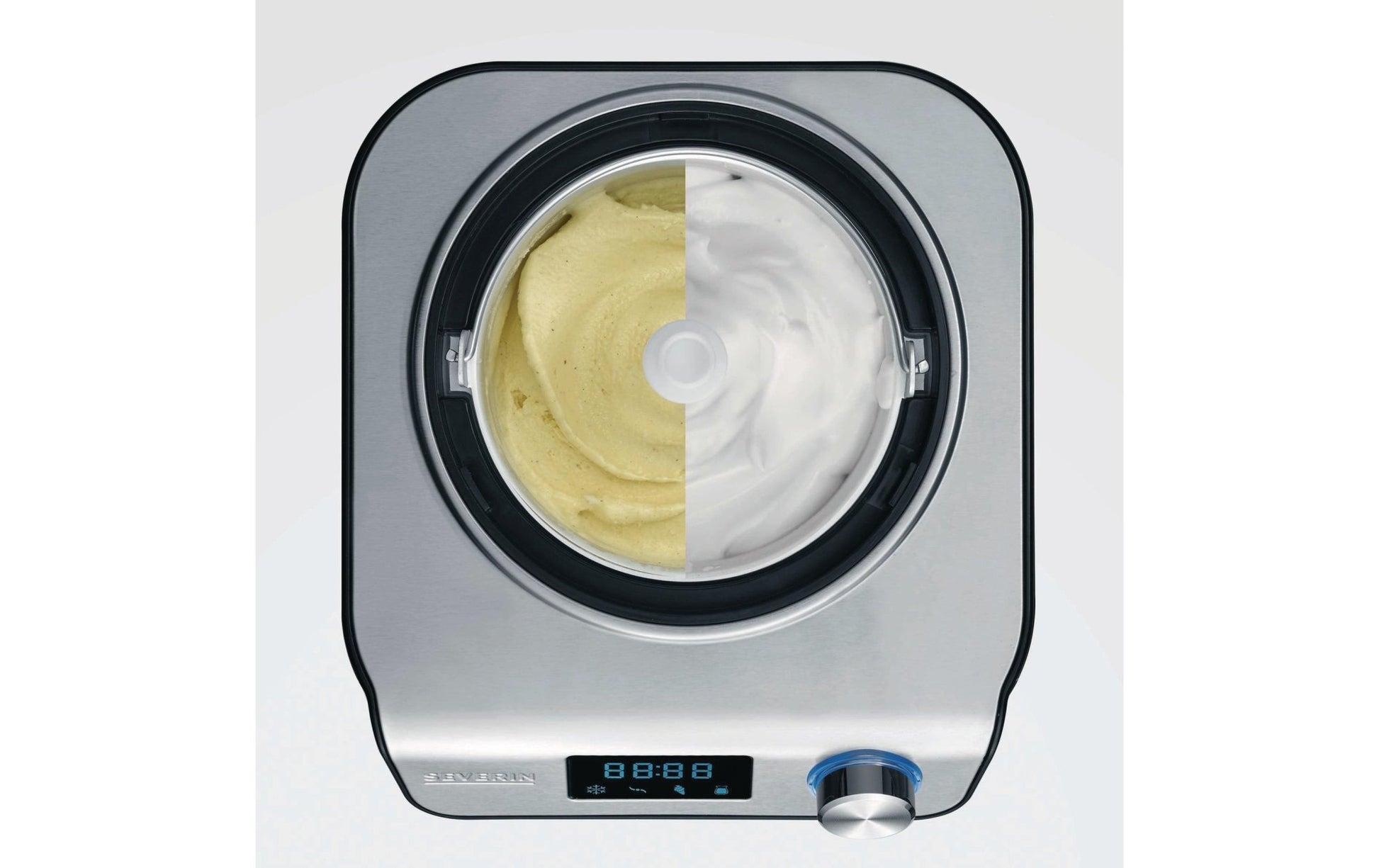 Glacemaschine EZ 7407 1.2 l, Schwarz/Silber - MEGART