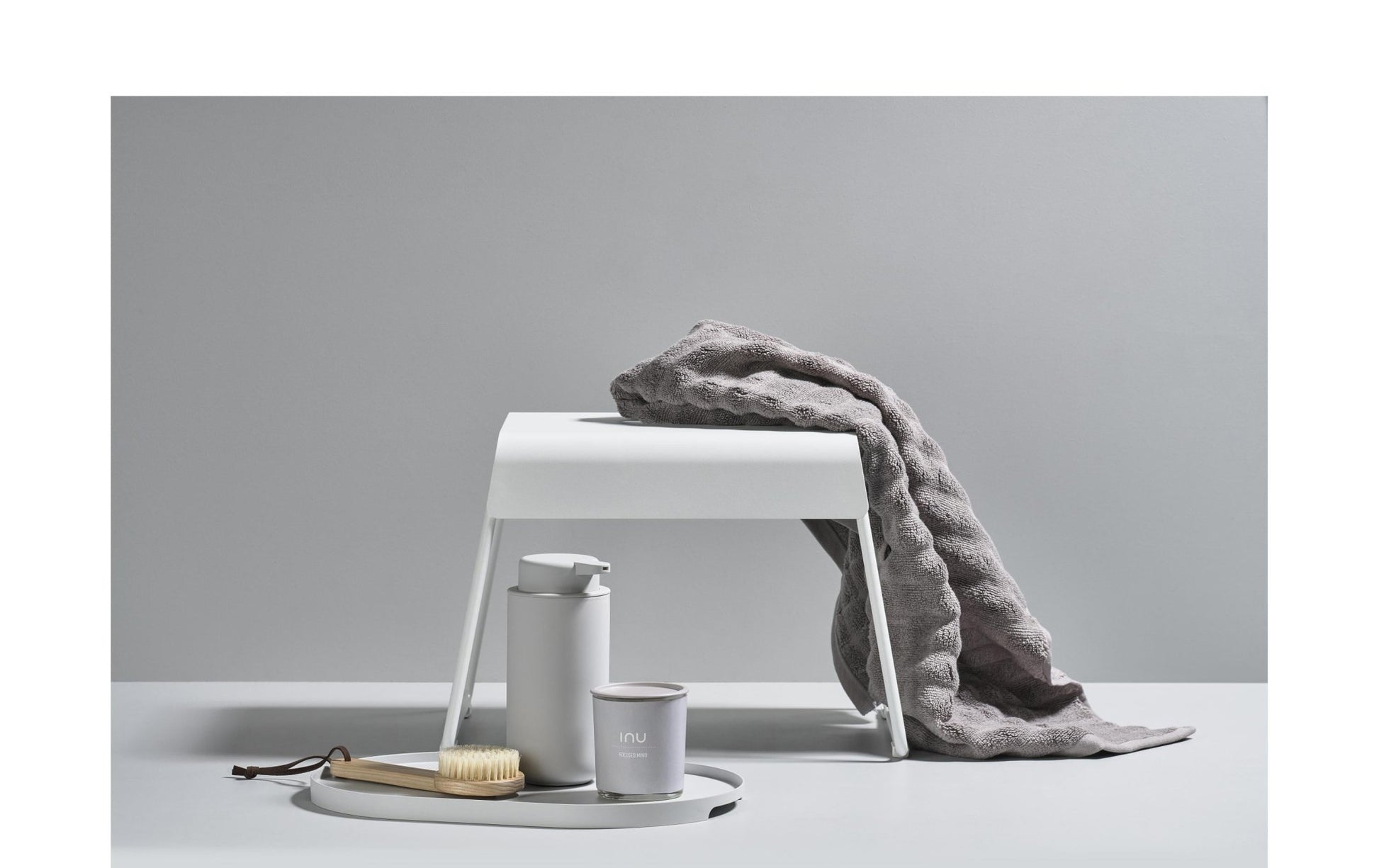 Hocker Zone Stahl, Weiss - MEGART