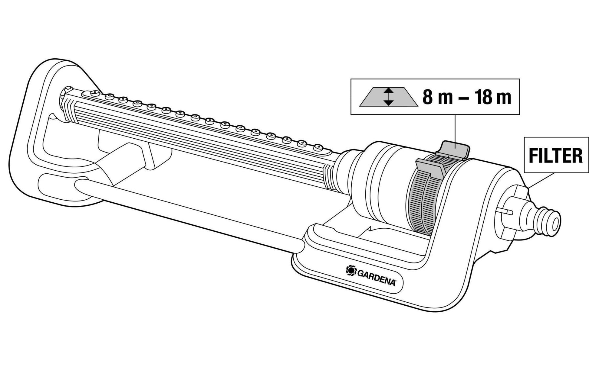 Viereckregner Aqua M - MEGART