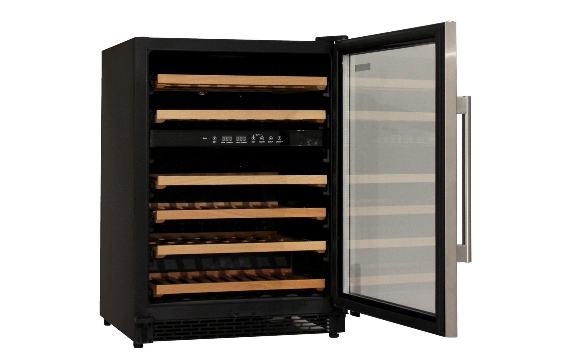 Weinklimaschrank WKH46F01 Schwarz, Rechts, Wechselbar - MEGART