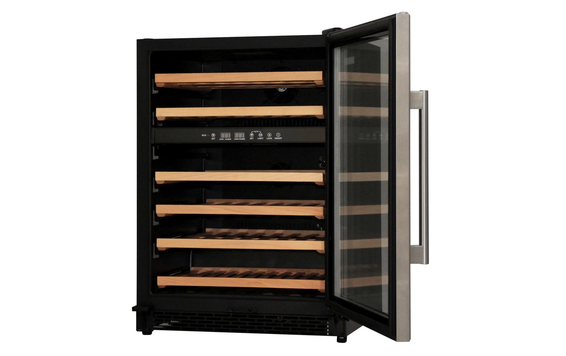 Weinklimaschrank WKH46F01 Schwarz, Rechts, Wechselbar - MEGART