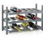 Portabottiglie Vario per 6 bottiglie, grigio