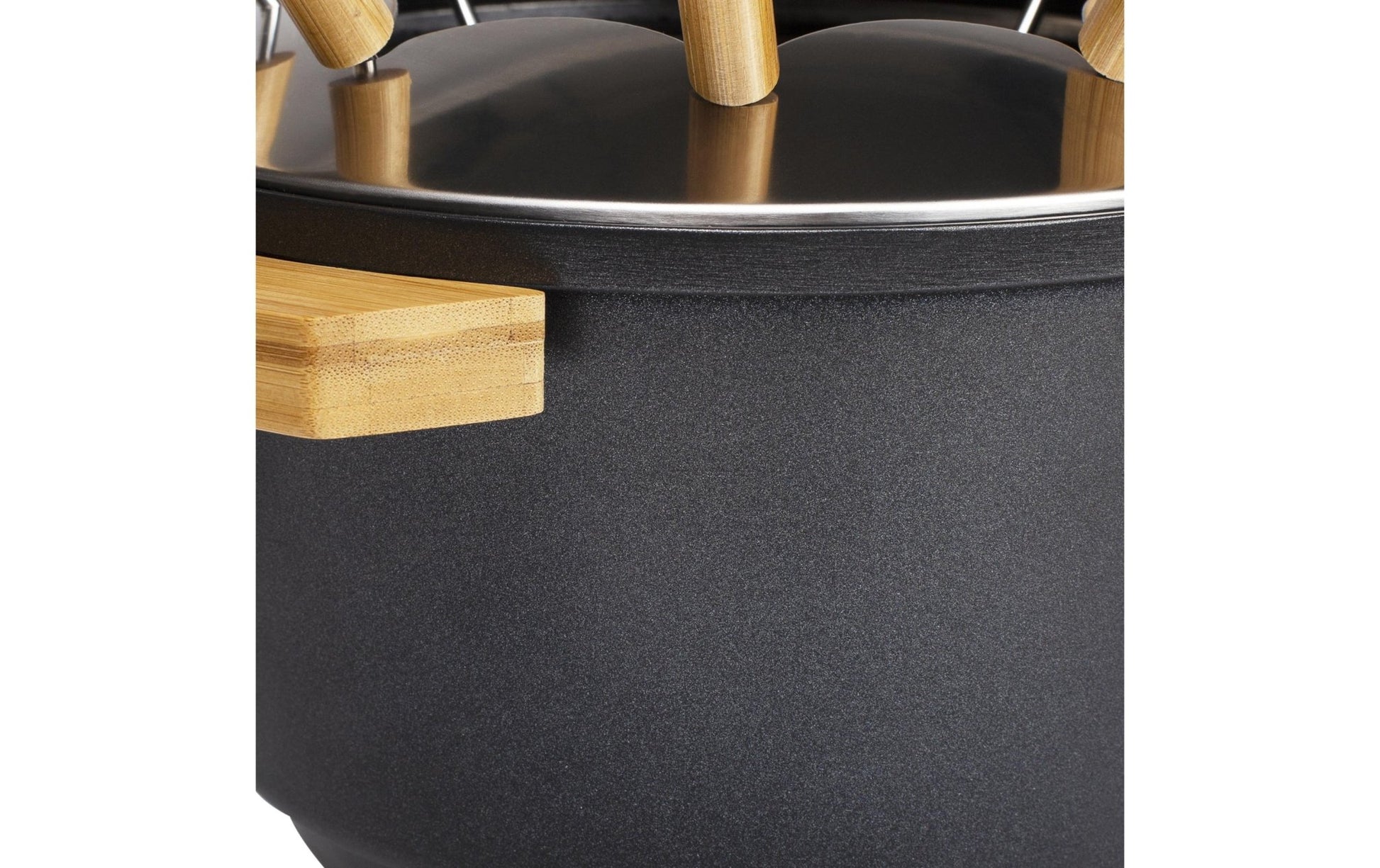 Fondue - Set All - in - One Pure 10 Teile, Braun/Schwarz - MEGART
