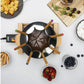 Fondue - Set All - in - One Pure 10 Teile, Braun/Schwarz - MEGART