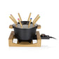 Fondue - Set All - in - One Pure 10 Teile, Braun/Schwarz - MEGART