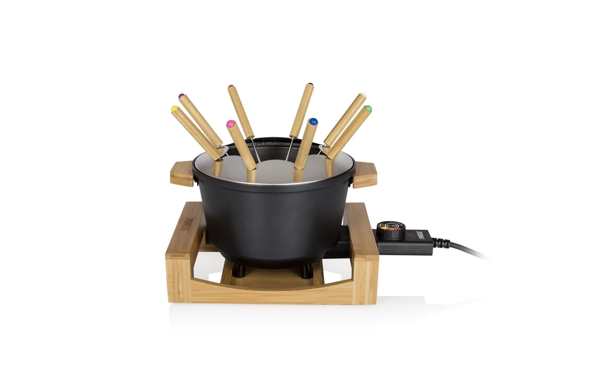 Fondue - Set All - in - One Pure 10 Teile, Braun/Schwarz - MEGART
