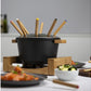 Fondue - Set All - in - One Pure 10 Teile, Braun/Schwarz - MEGART