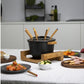 Fondue - Set All - in - One Pure 10 Teile, Braun/Schwarz - MEGART