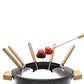 Fondue - Set All - in - One Pure 10 Teile, Braun/Schwarz - MEGART