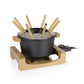 Fondue - Set All - in - One Pure 10 Teile, Braun/Schwarz - MEGART