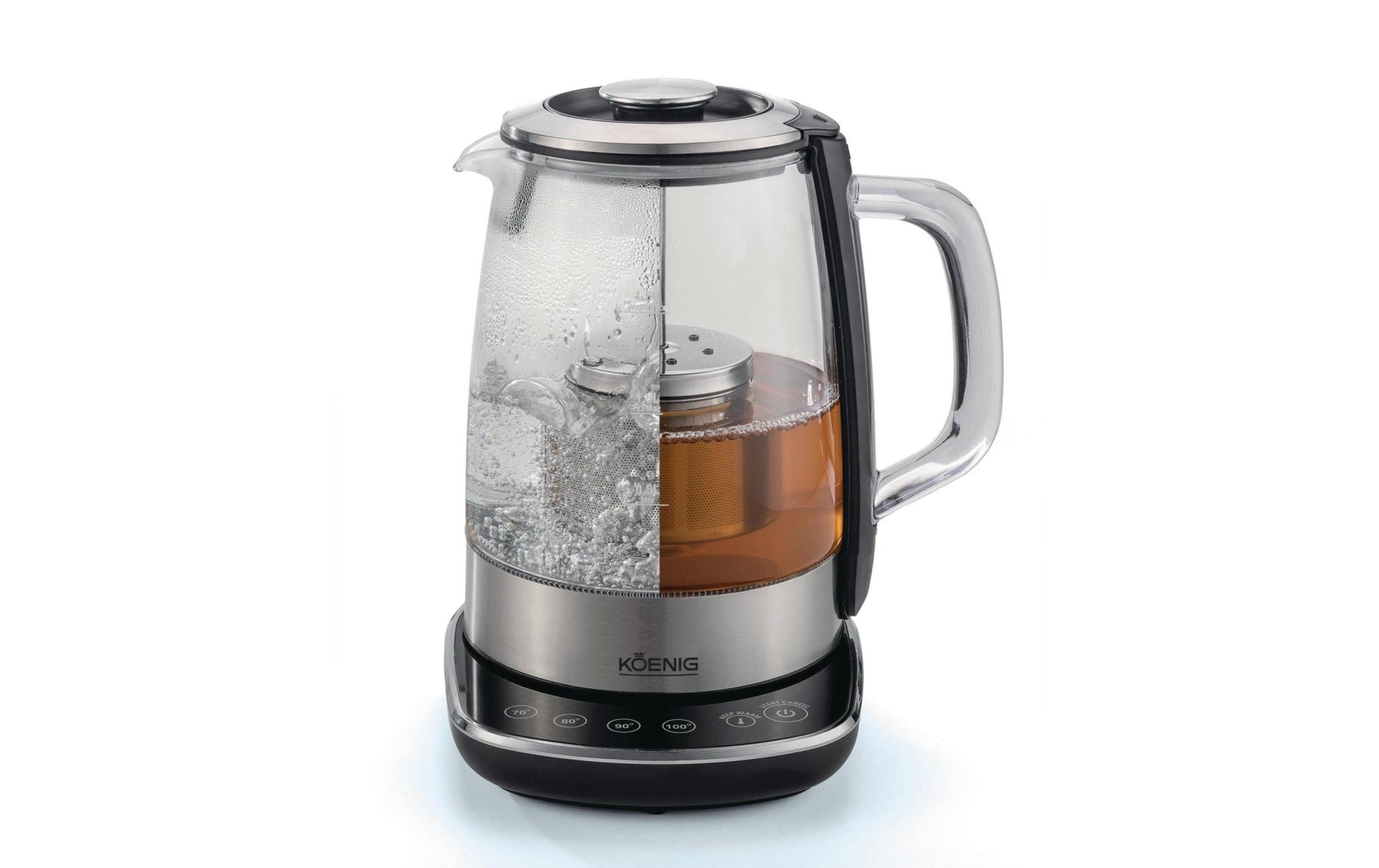 Wasserkocher B02118 1.5 l, Silber - MEGART