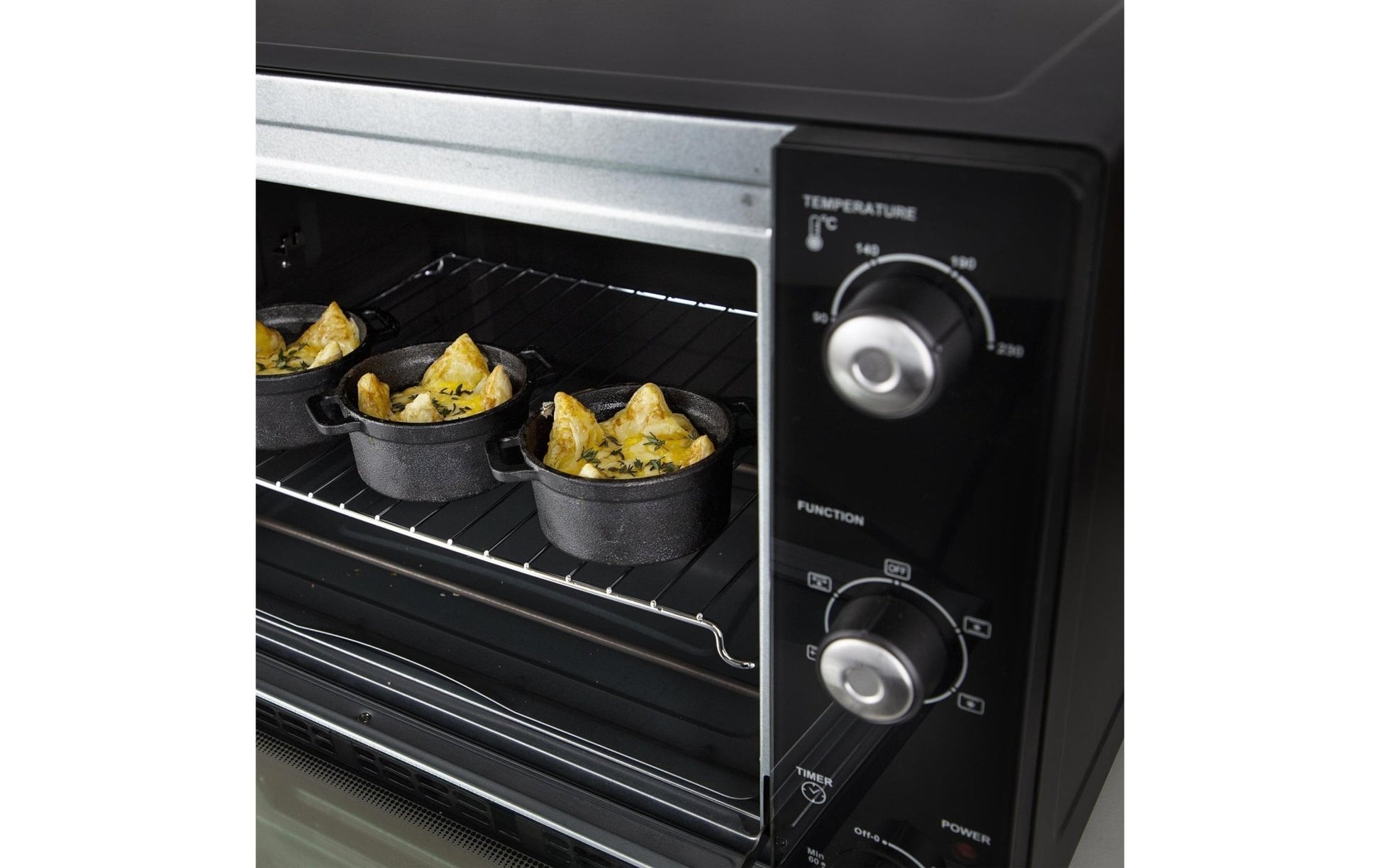 Backofen Deluxe 45 l, Schwarz - MEGART