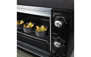 Backofen Deluxe 45 l, Schwarz - MEGART