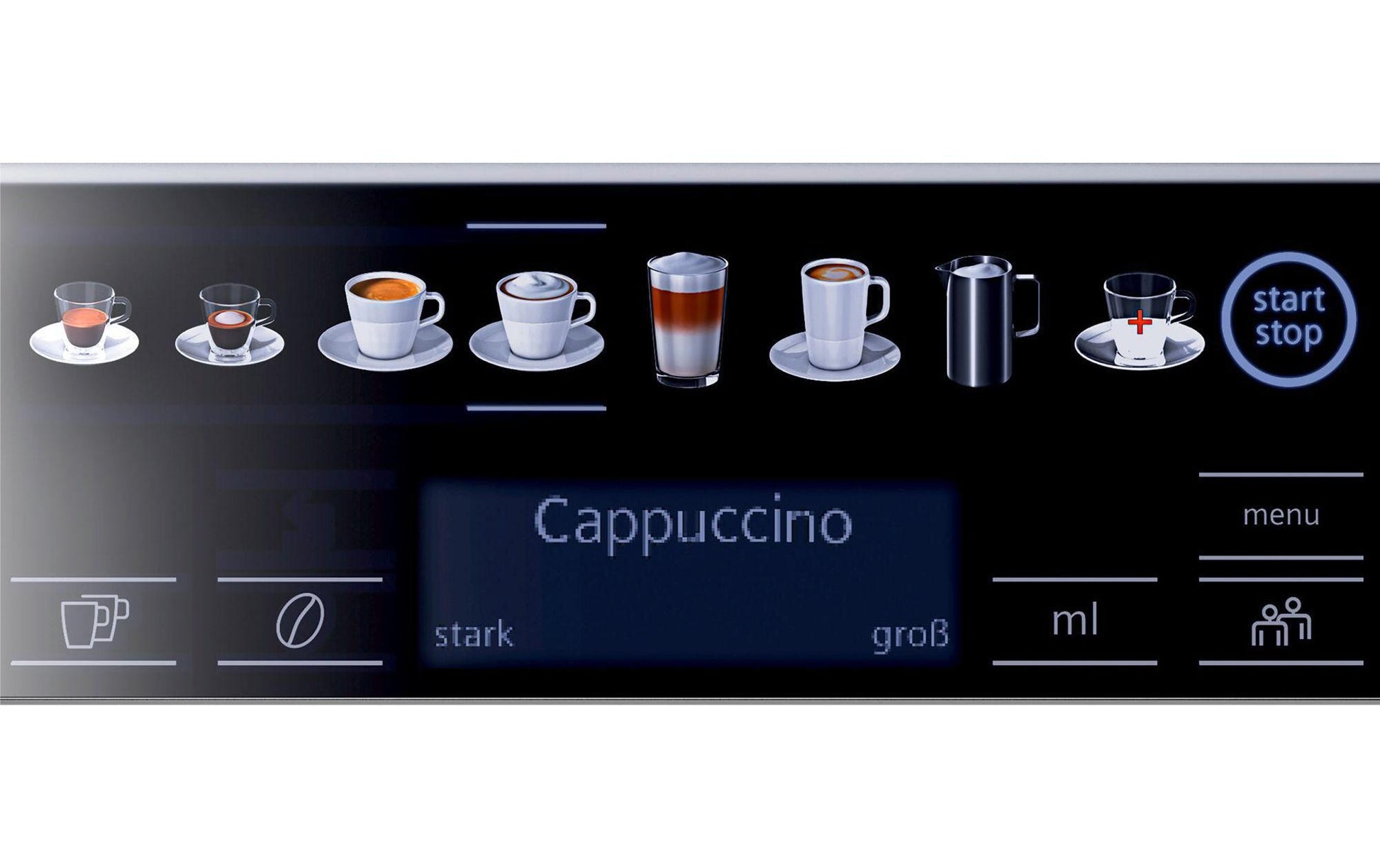 Kaffeevollautomat EQ.6 plus s500 Schwarz, Silber - MEGART