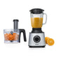 Robot culinaire MX-4823 acier inoxydable/noir/transparent